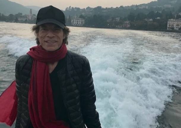 Mick Jagger sul Lago di Como