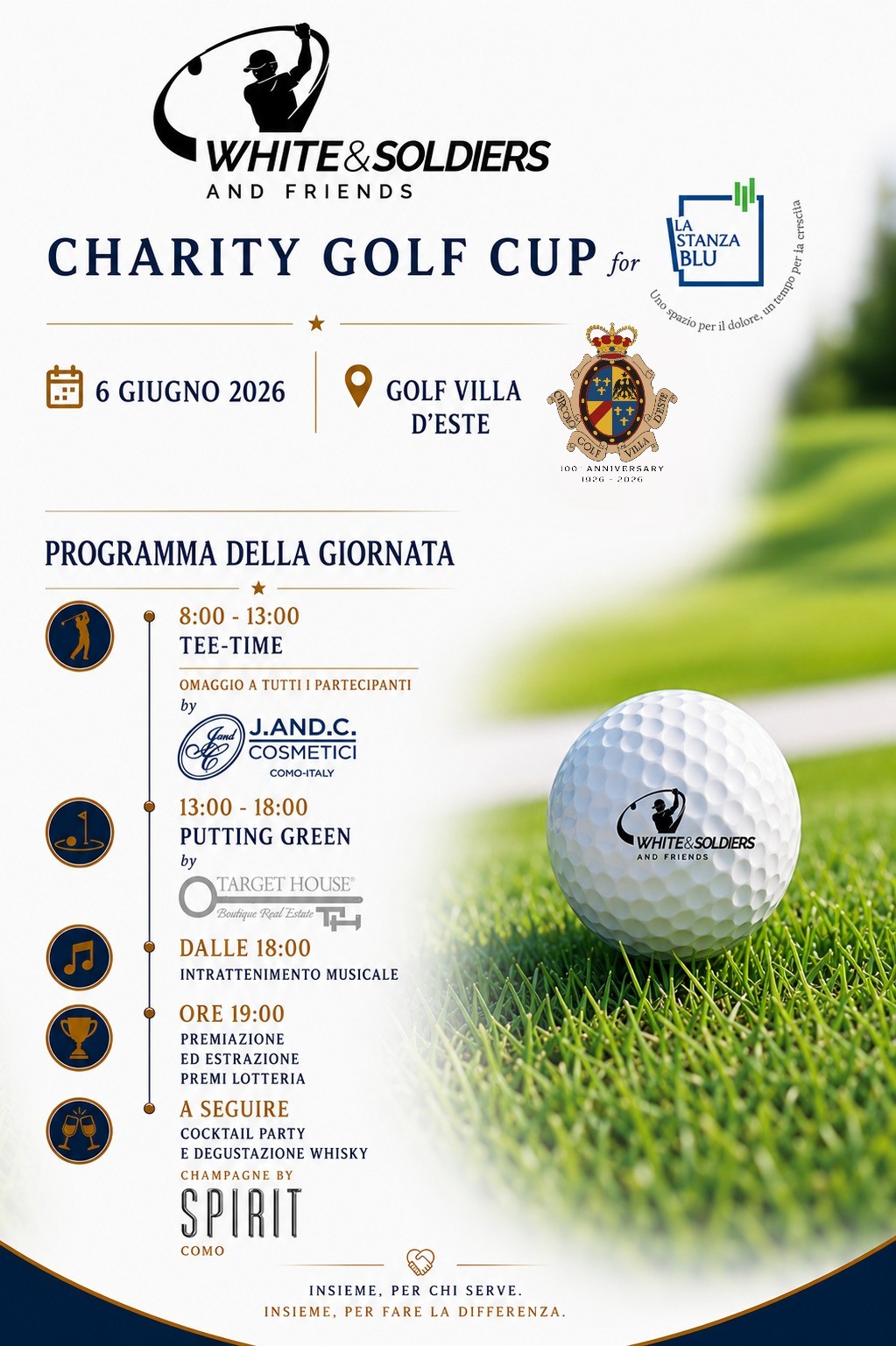 Charity Golf Cup TargetHouse® e Villa d’Este Insieme