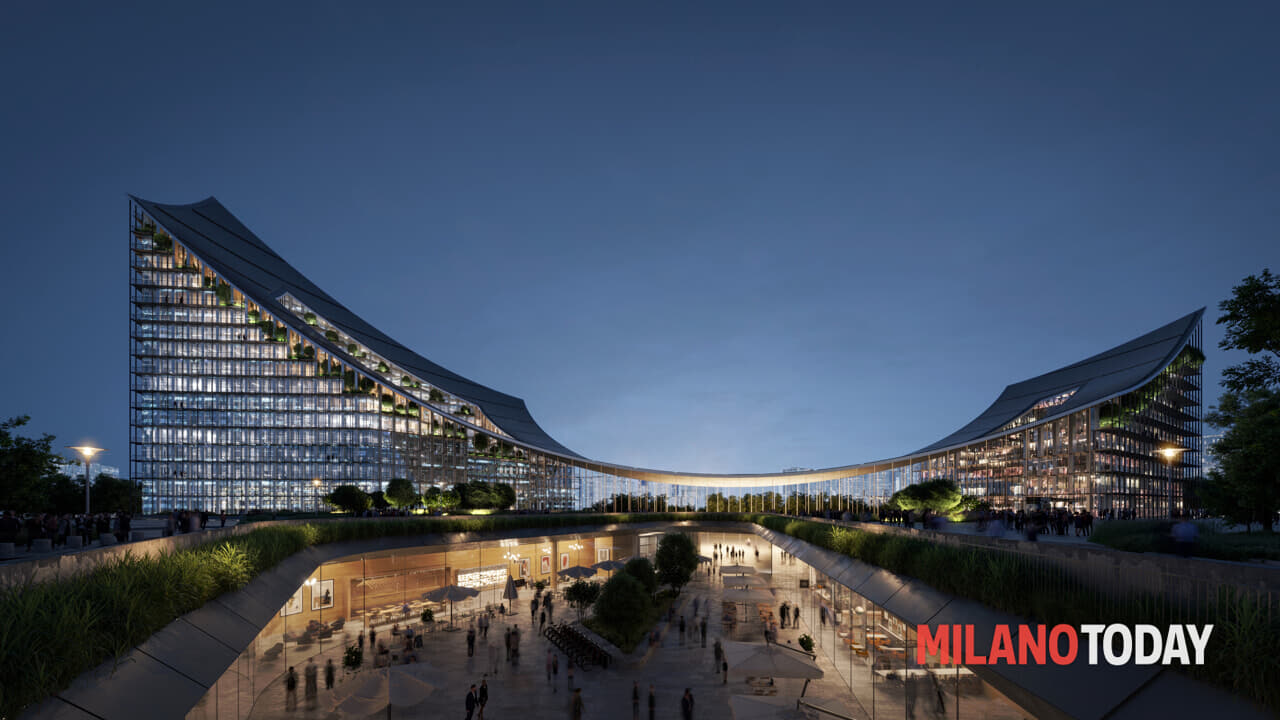 Milan CityWave – the “wave” building